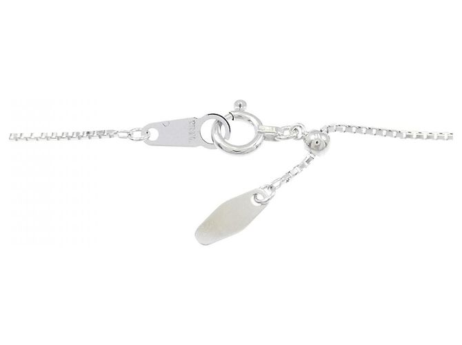 Autre Marque Collana in oro bianco Au750 zaffiro e diamante - vista 5