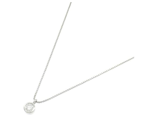 Autre Marque Platin-Diamant-Halskette - Ansicht 2