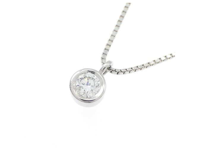 Autre Marque Platin-Diamant-Halskette - Ansicht 3
