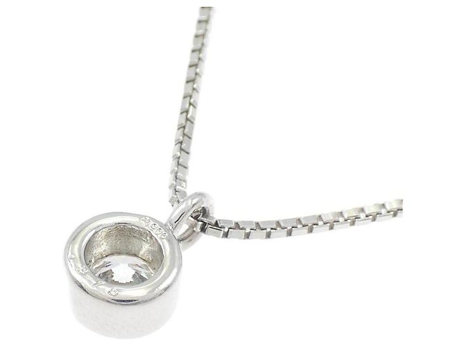 Autre Marque Platin-Diamant-Halskette - Ansicht 4