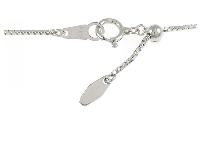 Autre Marque Pt900 Pt850 Smaragd Diamant Halskette - Ansicht 5