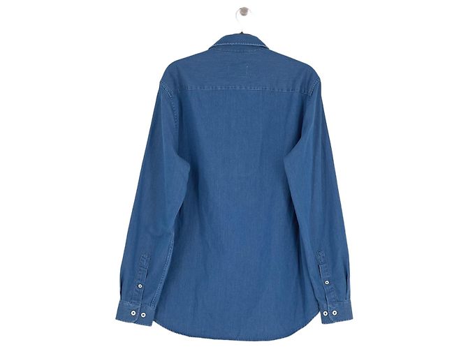 Autre Marque Camisa de algodón azul - vista 2