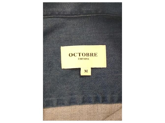 Autre Marque Camisa de algodón azul - vista 5