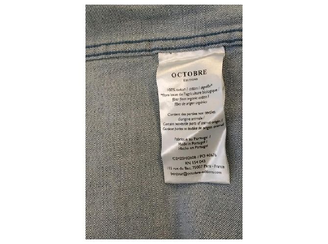 Autre Marque Camisa de algodón azul - vista 6