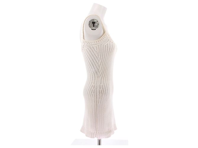 Fendi Mini abito bianco in lana - vista 3