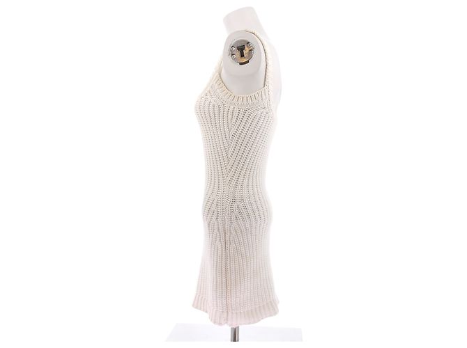 Fendi Mini abito bianco in lana - vista 4