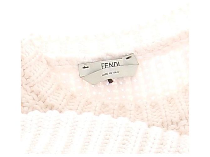 Fendi Mini abito bianco in lana - vista 5