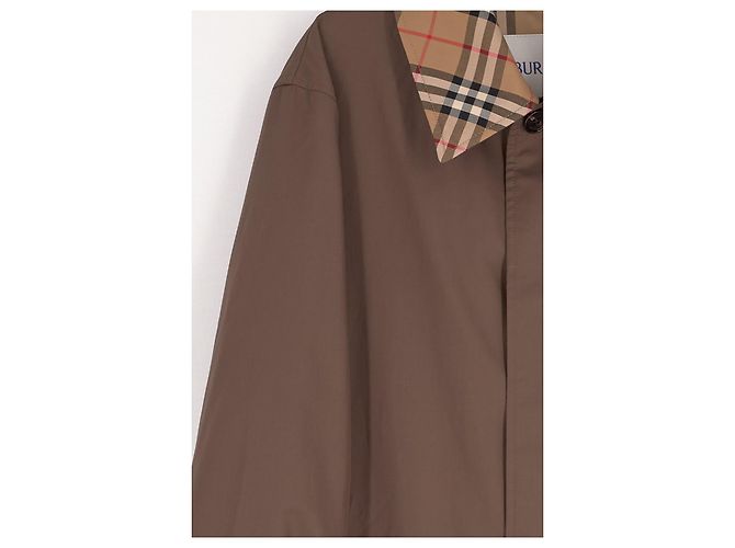 Burberry Abrigo de algodón marrón - vista 4