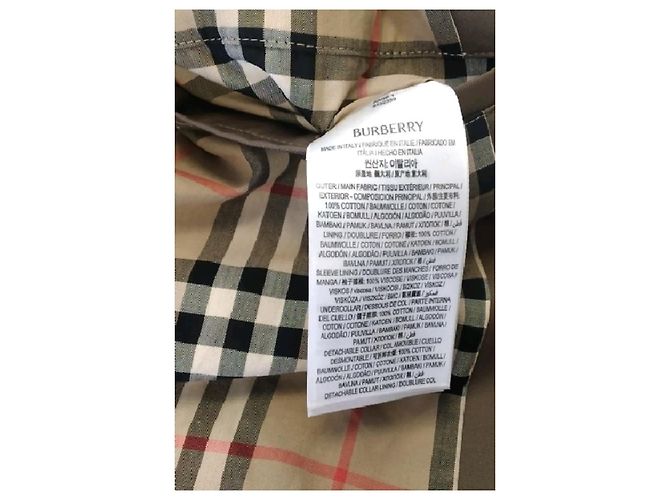 Burberry Abrigo de algodón marrón - vista 6