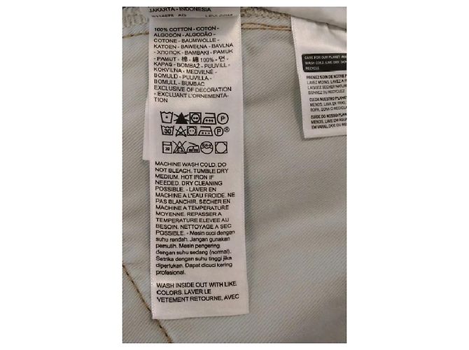 Vaqueros anchos Levi's x Sacai de algodón azul Talla 27 - vista 6