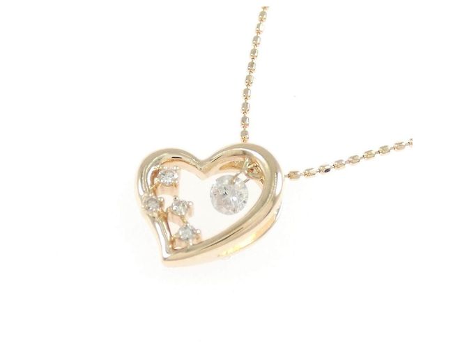 Autre Marque K10 Pink Gold Diamond Halskette - Ansicht 3
