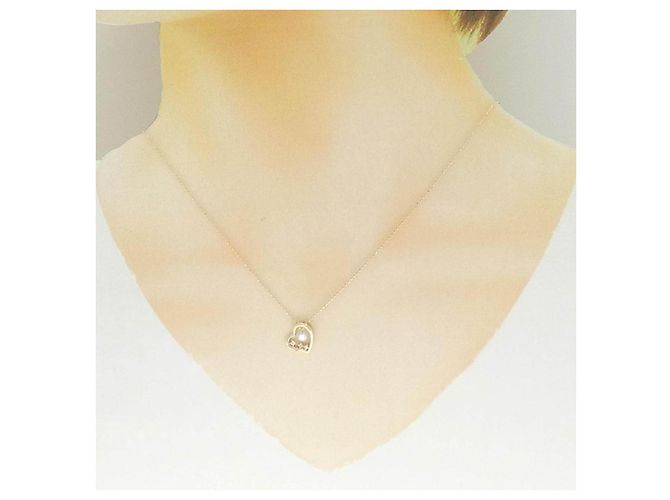 Autre Marque K10 Pink Gold Diamond Halskette - Ansicht 6