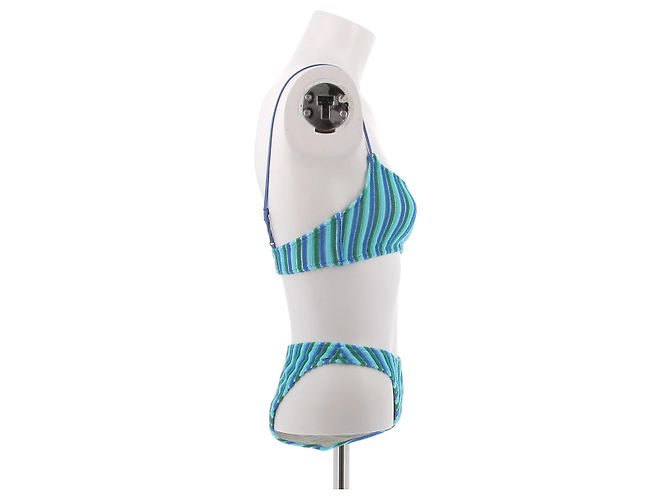 Autre Marque Bikini azul a rayas - vista 3