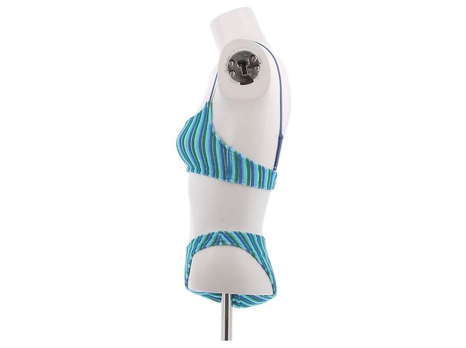 Autre Marque Bikini azul a rayas - vista 4