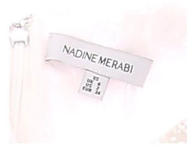 Autre Marque Abito bianco con perle - vista 5