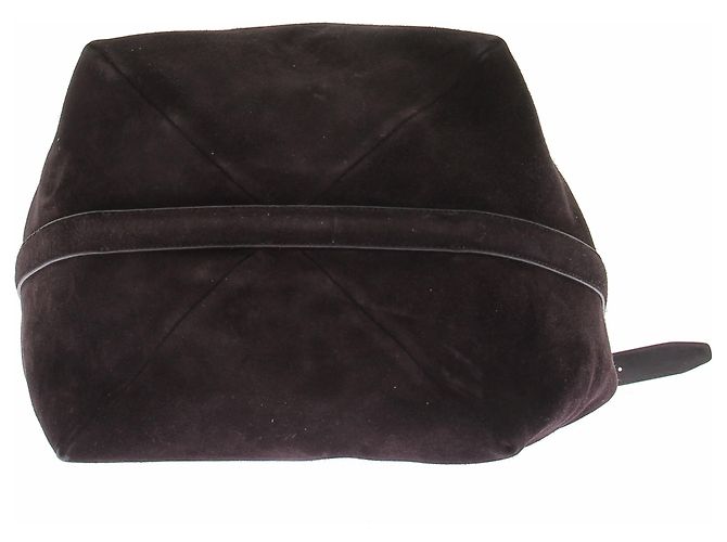 Totême borsa marrone "Belted" in camoscio - vista 6