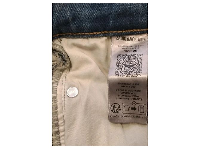 Jeans a zampa in cotone blu Zadig & Voltaire - vista 5