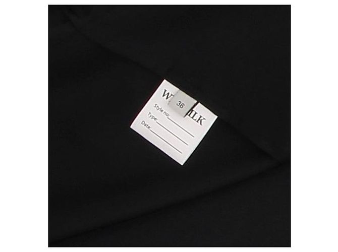 Autre Marque Schwarze Bluse mit Schalzkragen - Ansicht 6