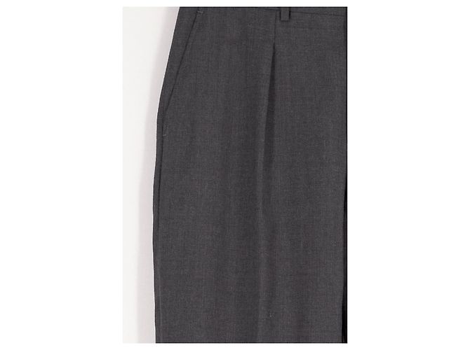 Autre Marque Pantaloni in lana grigi - vista 4