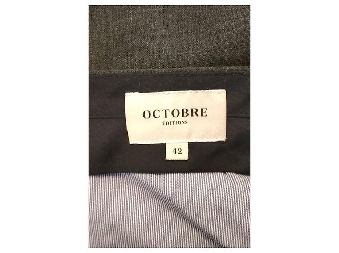 Autre Marque Pantaloni in lana grigi - vista 5