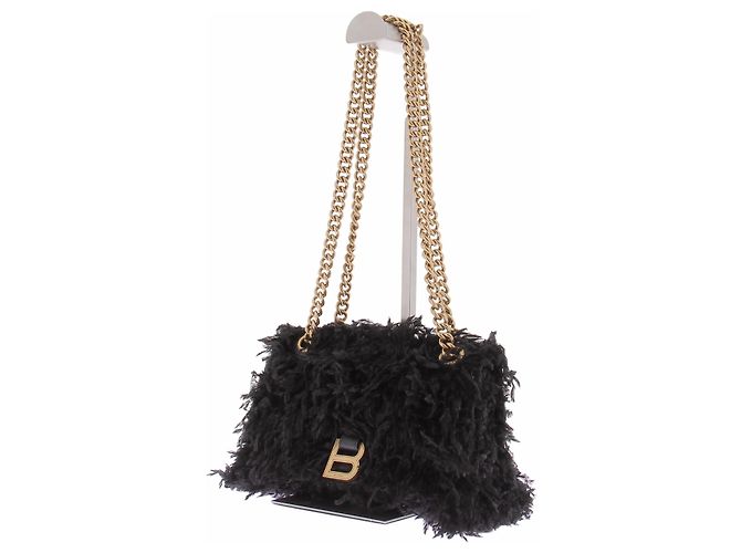 Balenciaga Borsa a tracolla Crush nera - vista 2
