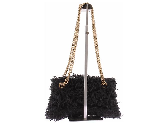 Balenciaga Borsa a tracolla Crush nera - vista 3