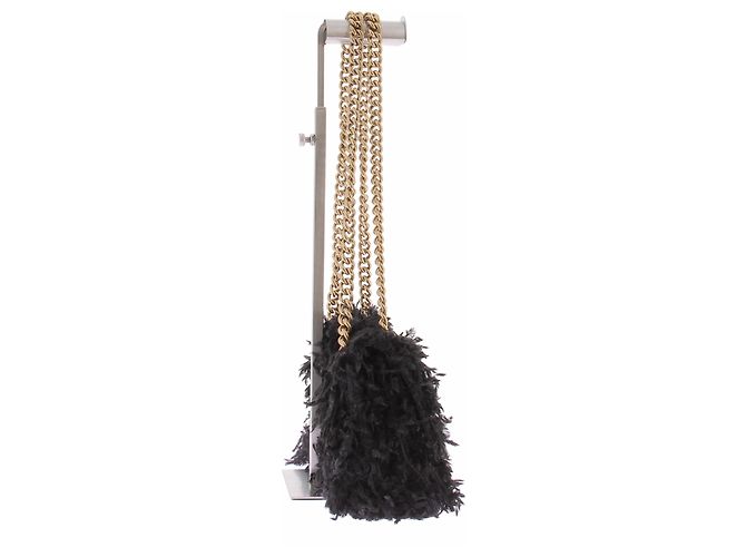 Balenciaga Borsa a tracolla Crush nera - vista 4