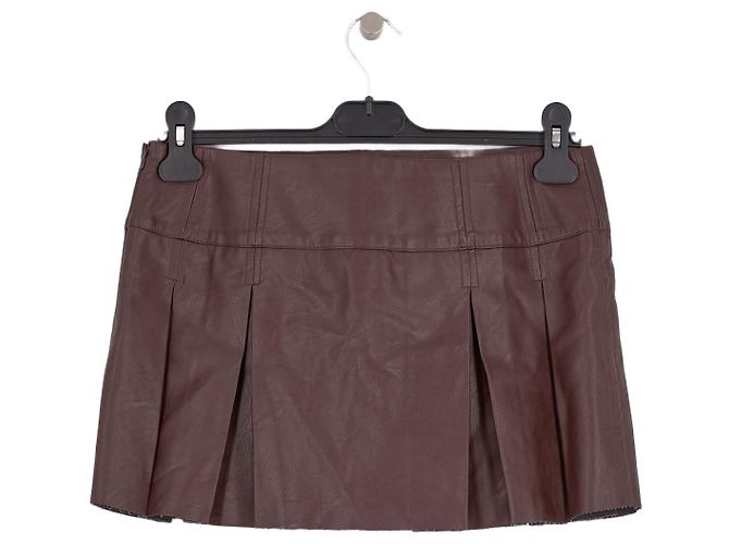 Autre Marque Minifalda plisada marrón LUNATIC XS - vista 2