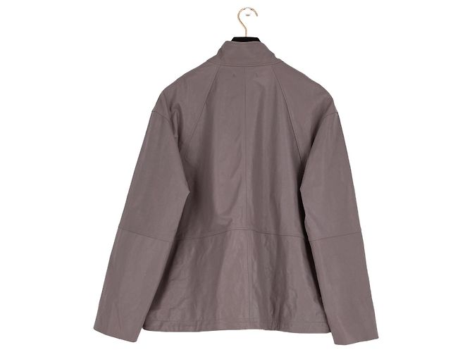 Cos Grey Leather Jacket - view 2