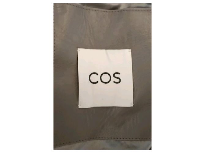 Cos Grey Leather Jacket - view 5
