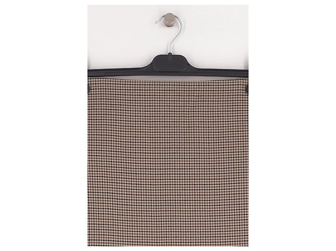 Autre Marque Gonna midi a quadri beige e marrone MESHKI - vista 3
