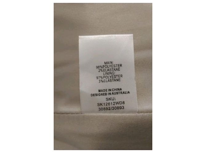 Autre Marque Gonna midi a quadri beige e marrone MESHKI - vista 6
