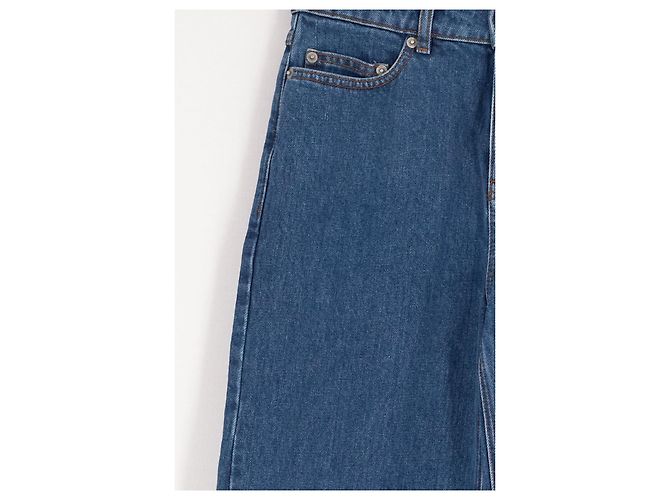 Jeans Balzac Paris in cotone blu taglio ampio - vista 4