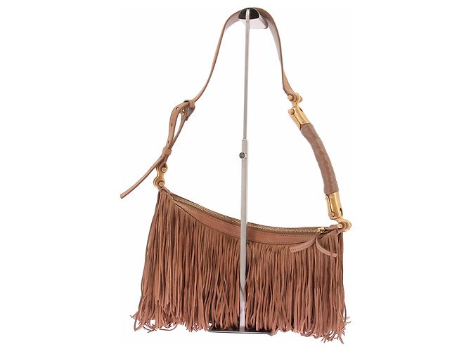 Balmain Borsa Ebène in pelle con frange - vista 3