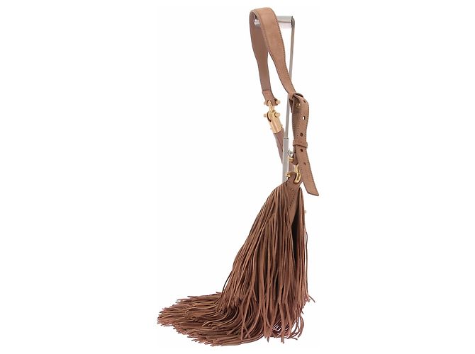 Balmain Borsa Ebène in pelle con frange - vista 4