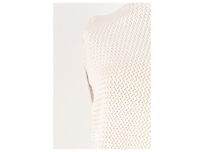 Joseph Strickponcho aus weißer Baumwolle - Ansicht 6