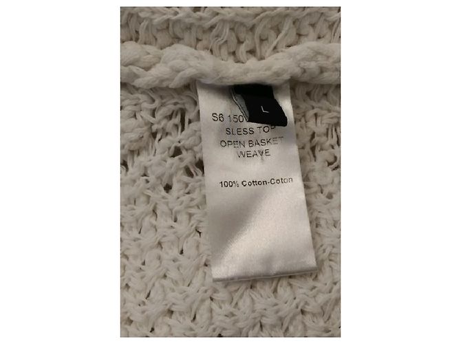 Joseph Strickponcho aus weißer Baumwolle - Ansicht 8