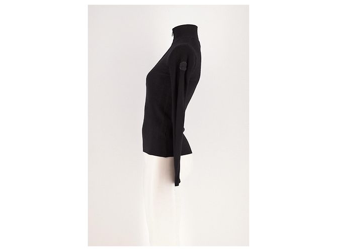Pull à col roulé noir Fusalp avec fermeture éclair - vue 3