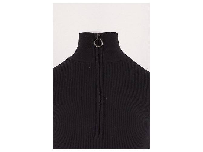 Pull à col roulé noir Fusalp avec fermeture éclair - vue 5
