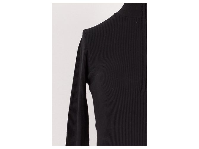 Pull à col roulé noir Fusalp avec fermeture éclair - vue 6