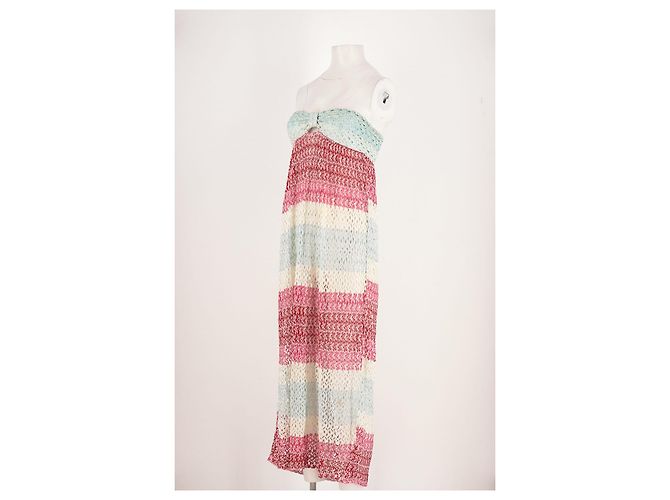 Missoni Maxikleid rosa gestreift - Ansicht 4
