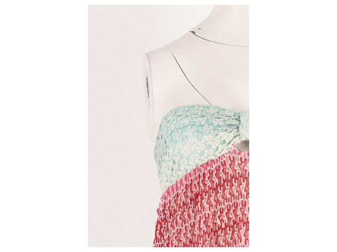Missoni Maxikleid rosa gestreift - Ansicht 6