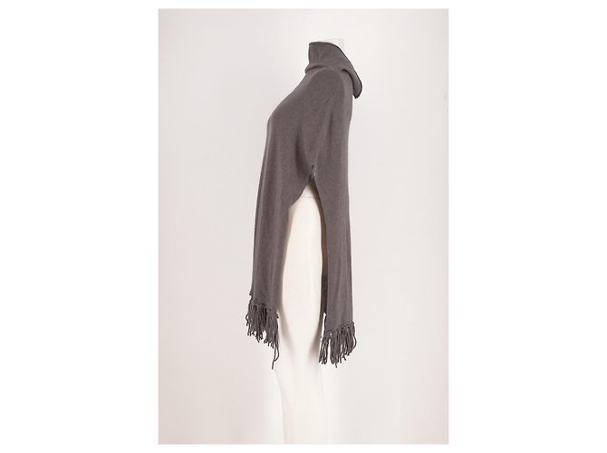 Autre Marque Poncho en cachemire gris - view 3
