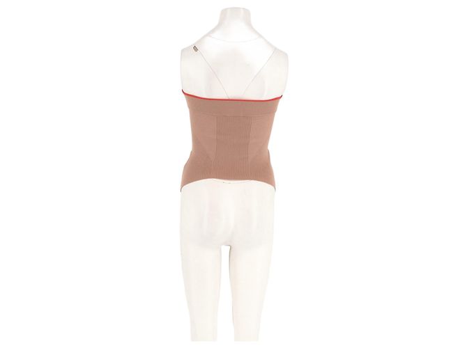 Top bandeau ajustado beige DKNY - vista 2