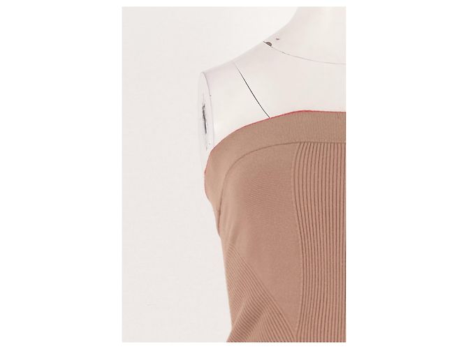 Top bandeau ajustado beige DKNY - vista 6