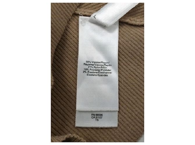Top bandeau ajustado beige DKNY - vista 8