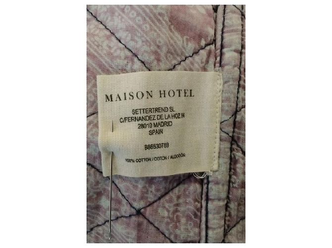 Autre Marque MAISON HOTEL Blaue gesteppte Denimjacke aus Baumwolle - Ansicht 8