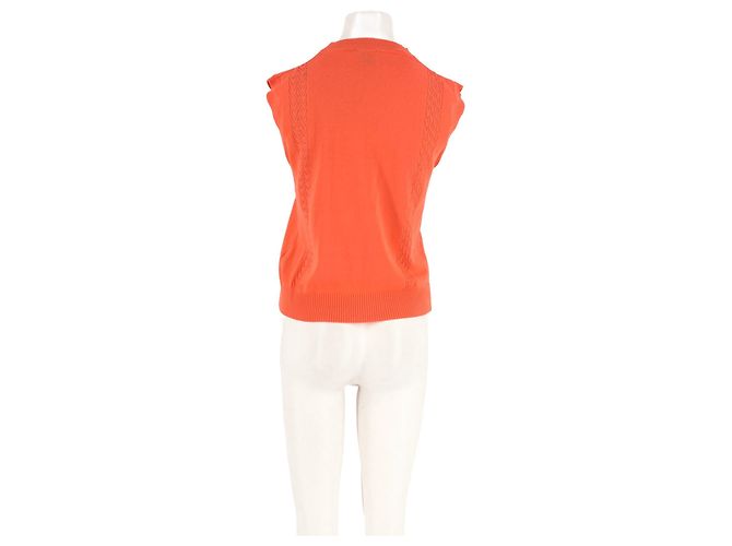 Autre Marque Polo sin mangas de algodón naranja ALYSI - vista 2