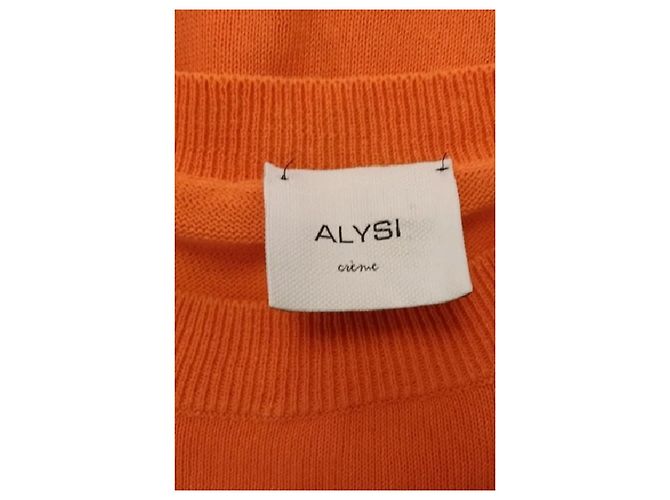 Autre Marque Polo sin mangas de algodón naranja ALYSI - vista 7