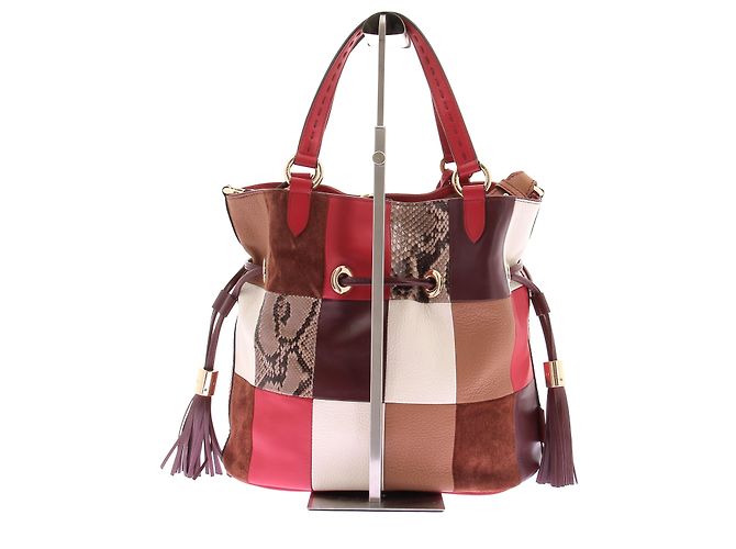 Borsa a mano Lancel Premier Flirt in pelle rossa - vista 3